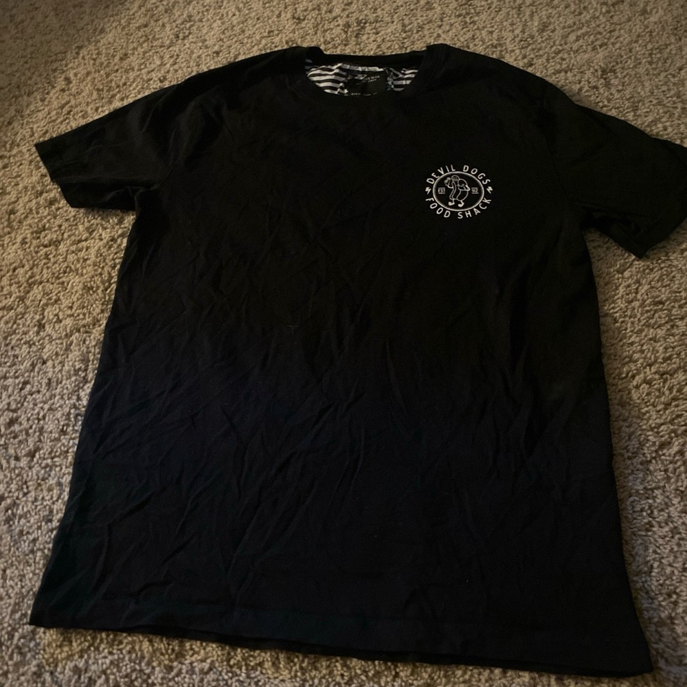 Cactus man t shirt black medium Devil Dogs Food Shack